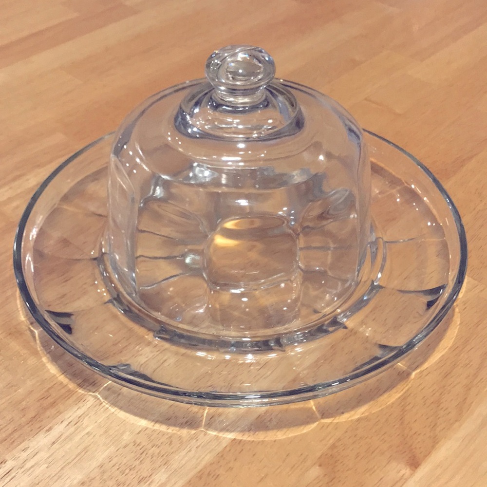 MCM NIB Crystal Cheese Service Platter